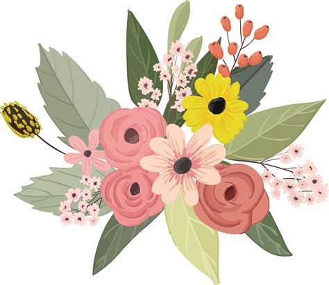 Watercolor Wedding Flowers Png Photo Vector Clipart Psd 261872 Porn