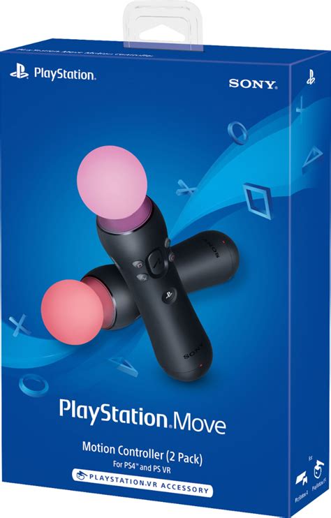 Sony PlayStation Move Motion Wireless Controller for PlayStation 4 and PlayStation VR (2-Pack 