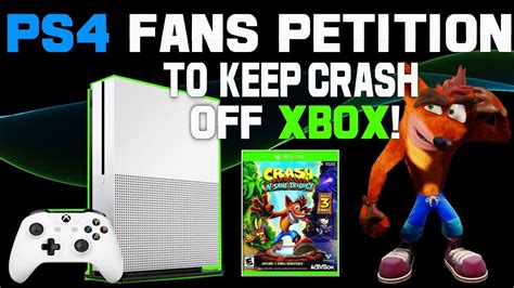 Salty Ps4 Fans Petition To Keep Crash Bandicoot Off Xbox Original Dev