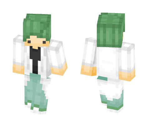 Download Mint Leaf Labcoat Variant Minecraft Skin For Free