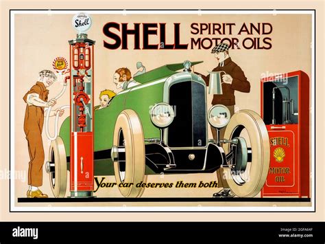 Vintage Shell Oil Advertisement Hi Res Stock Photography And Images Alamy