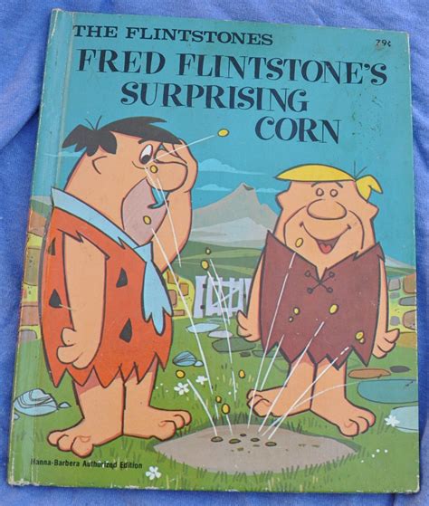 Vintage Classic Book Fred Flintstones Flintstone Suprising Corn 1976