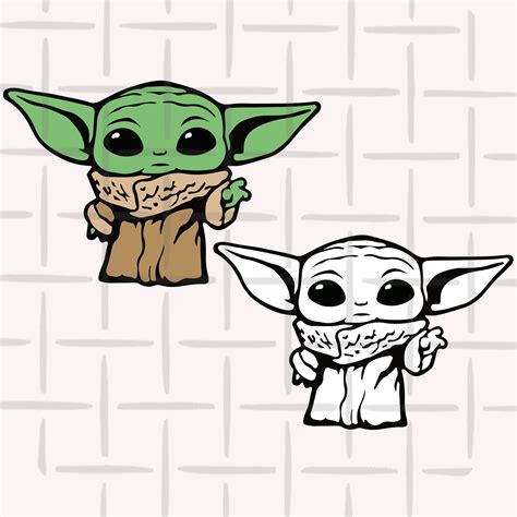 View Baby Yoda Svg Free Download Images Free SVG files | Silhouette and