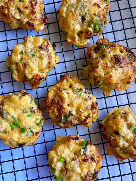 Sausage Egg And Cheese Breakfast Cookies Low Carb Hungry Happens