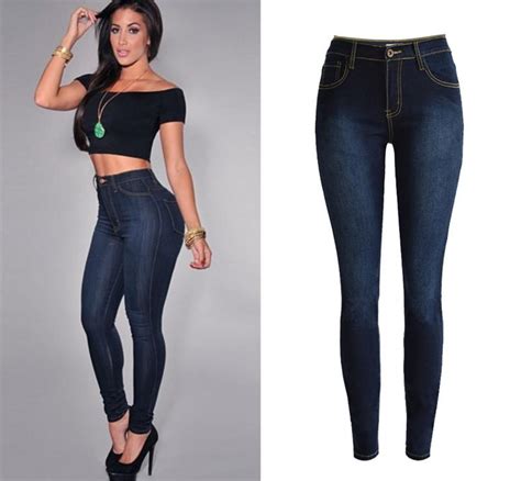 Women High Waisted Sculpt Butt Lifting Skinny Jeans Plus Size