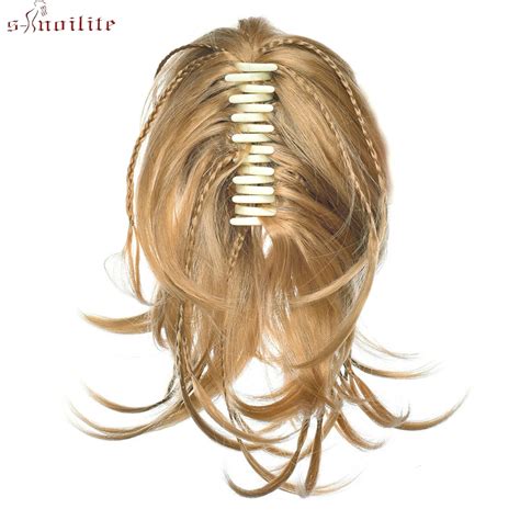 S Noilite 12 Claw Ponytail Clip In Hair Extensions Braiding Hairpiece