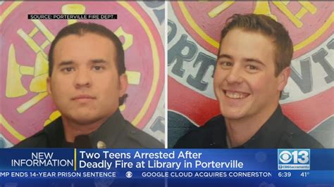 2 Firefighters Die In Porterville Library Fire Youtube