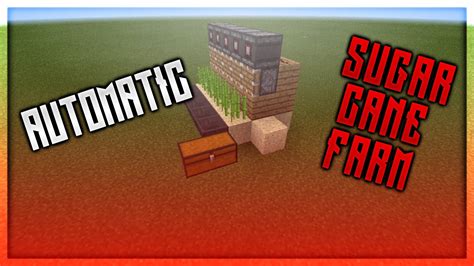 Minecraft Pe Tutorial Automatic Sugar Cane Farm Youtube