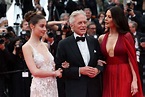 Michael Douglas on Cannes Red Carpet with Catherine Zeta-Jones, Daughter