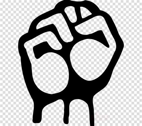 Raised Fist Png Clipart Raised Fist Clip Art Transparent Background