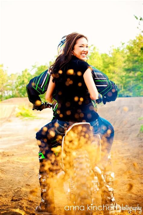 Really adorable idea for a dirt biker and his lady. Motocross Engagement Shoot, the best shoot idea ive ever ...