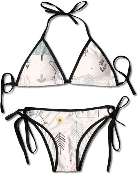 amazon com girls swimsuit summer two piece bikini set cute rabbit my xxx hot girl