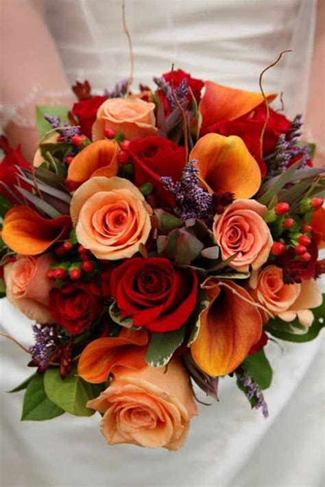 30 Fall Wedding Bouquets For Autumn Brides Easy Flowers
