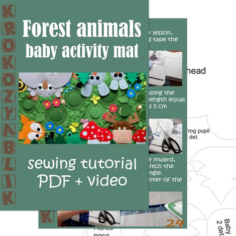 Forest Animals Baby Activity Mat Pdf Tutorial Inspire Uplift