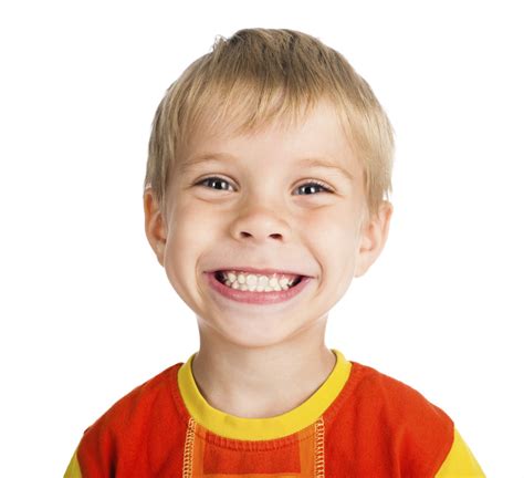 Smiling Boy On White Background Dental Care With Jill Cooper