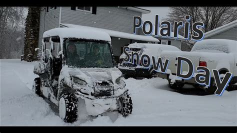 Snow Day With The Polaris Ranger 570 Youtube