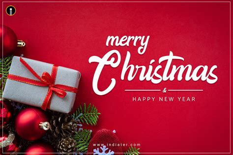 Merry Christmas And Happy New Year Banner Indiater