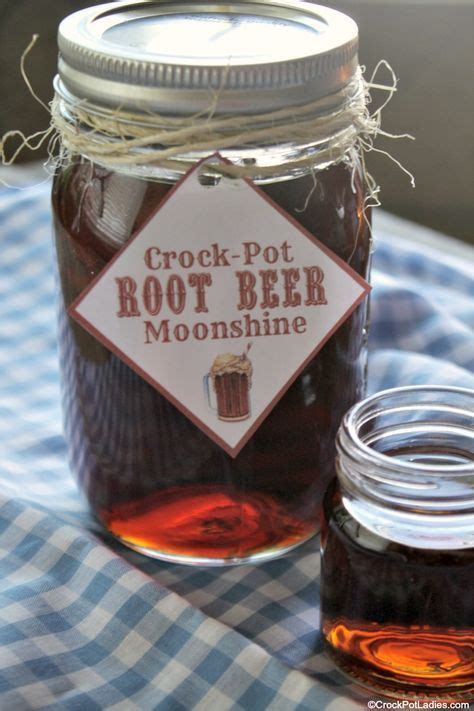 Everclear grain alcohol or vodka is sweetened and flavored with root beer extract for this perfect sipping flavored moonshine recipe! Crock-Pot Root Beer Moonshine | Recipe | Moonshine recipes ...