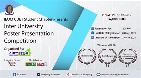 Inter University Poster Presentation Competition 2021 Ieom Cuet