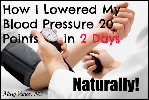 How I Lowered My Blood Pressure Points In Days Naturally Mary