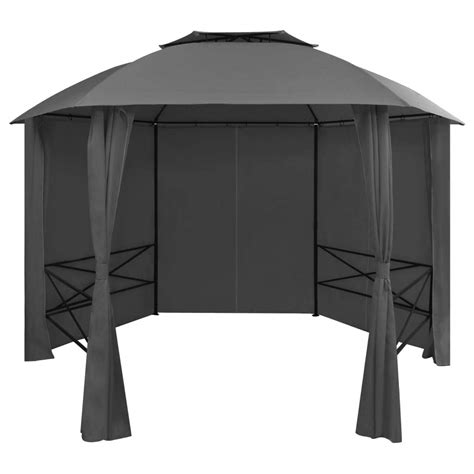 Buy Garden Marquee Gazebo Pavilion With Curtains Hexagonal Heavy Duty