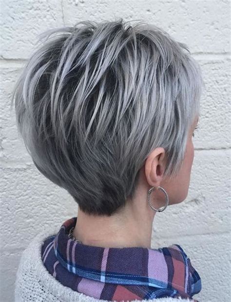 Short Haircuts Gray Hair 16 Gray Short Hairstyles And Haircuts For Women 2017 Medium
