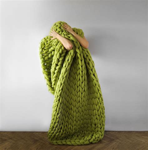 Chunky Hand Knit Blankets For Giants That Also Work For Humans Demilked