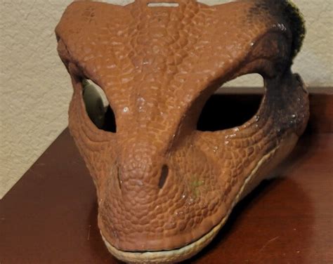Jurassic World Velociraptor Mask With Opening Jaw Etsy