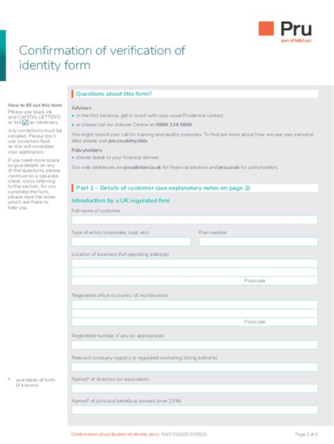 Fillable Online Identity Verification Form Fill Out And Sign