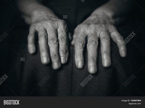 Two Hands Wrinkled Old Image And Photo Free Trial Bigstock