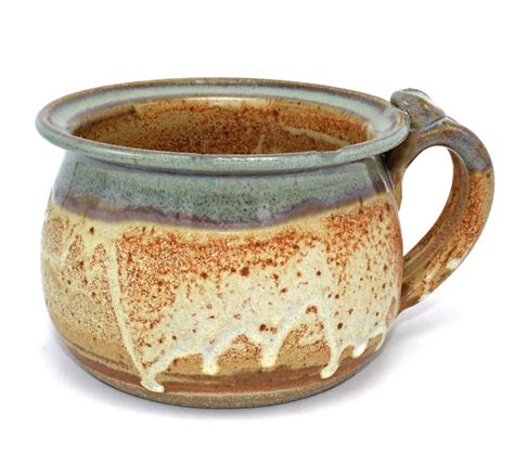 Handmade Pottery Soup Mug Stoneware Mug Microwave Safe Etsy