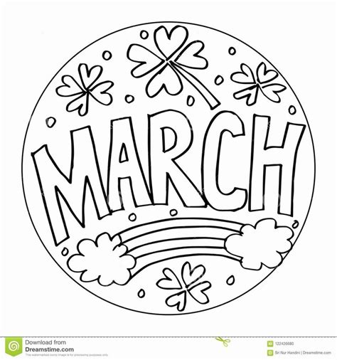 Free Printable March Coloring Pages