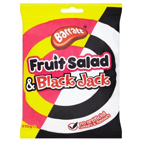 Barratt Black Jack And Fruit Salad Chew Bag 210g Tesco Groceries