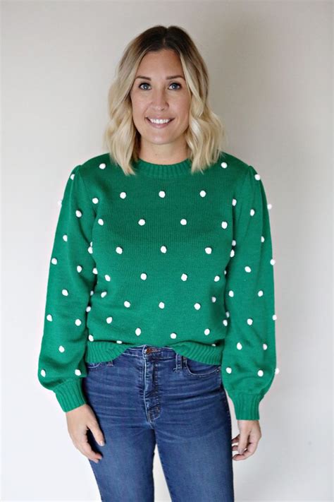 Pom Sweater Final Sale Medium In 2021 Kelly Green Sweater Sweaters Clothes