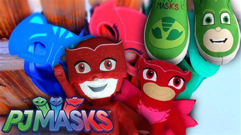 Lets Play Pj Masks Toy And Outfit Shopping Owlette Cape Mask Hat And