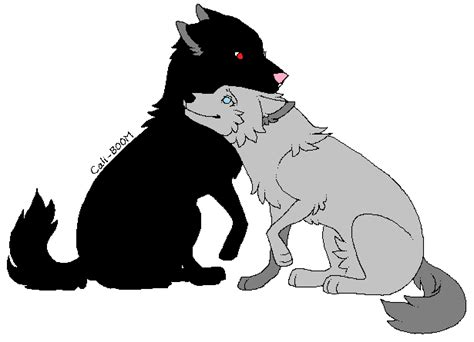wolf couple lineart by huskylover12 on DeviantArt