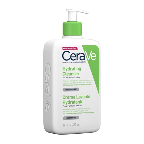 Cerave Hydrating Cleanser With Hyaluronic Acid Normal To Dry Skin