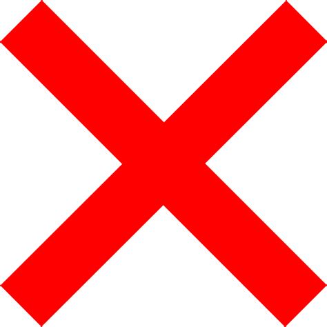 Red X Png Transparent Images Png All