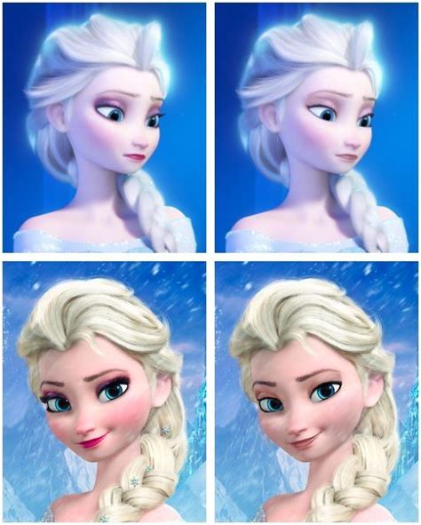 Elsa With And Without Makeup Shes Still Beautiful Disney