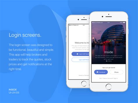 Inside App Login Screens Uplabs