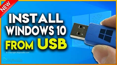 How To Install Windows 10 From A Usb Flash Drive Full Guide Youtube