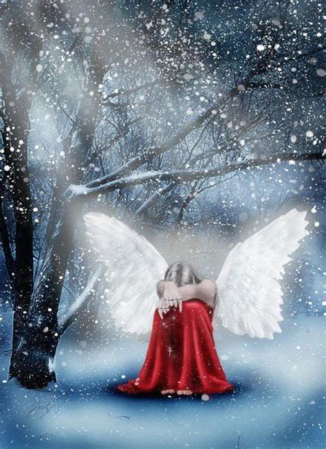 winter with images angel pictures angel snow angels