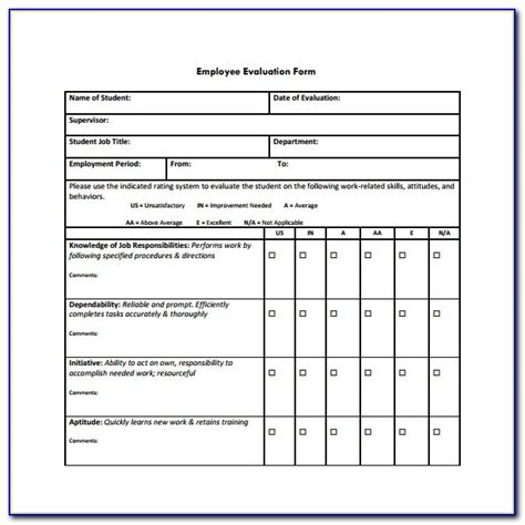 These evaluations are used by a person to know themselves in order to enhance their performance. Receptionist Self Evaluation Form Pdf - Form : Resume ...