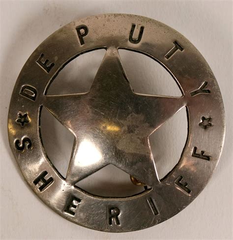 Deputy Sheriff Badge 112755 Holabird Western Americana Collections