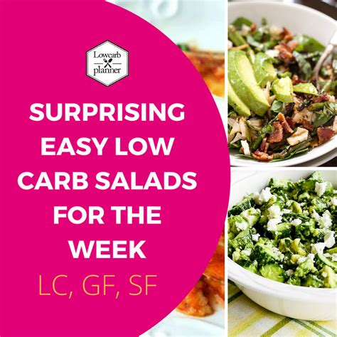 8 Surprising Easy Low Carb Salads For The Week Low Carb Planner