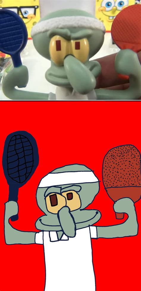 Squidward Tennis Drawing 13 Spongebob Squarepants Amino