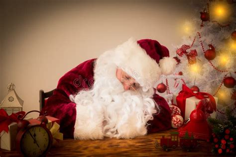 Santa Claus Sleeping Stock Image Image Of Holiday Claus 61613243