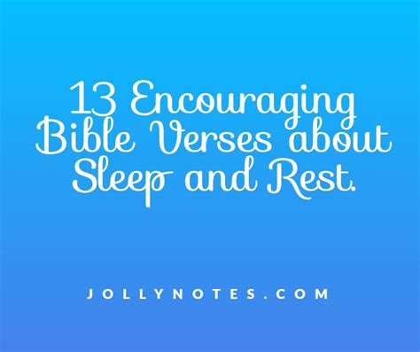 13 Encouraging Bible Verses About Sleep And Rest Inspiring Scripture