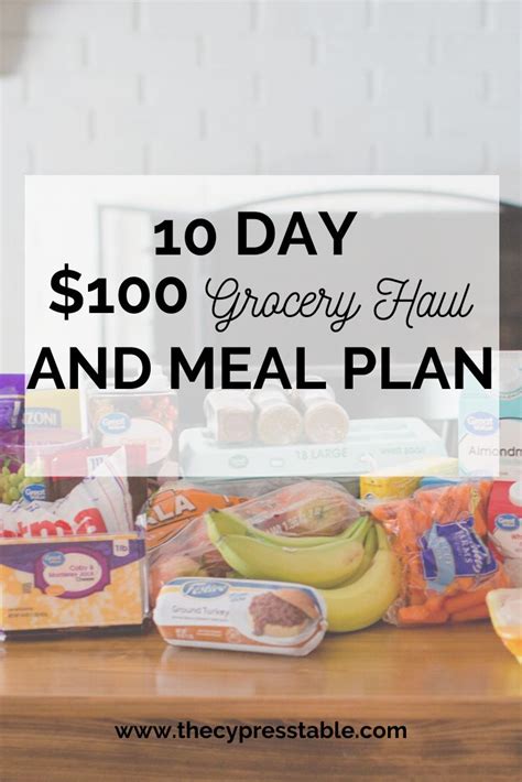 Budget Friendly Grocery Haul And Meal Plan For A Family Of