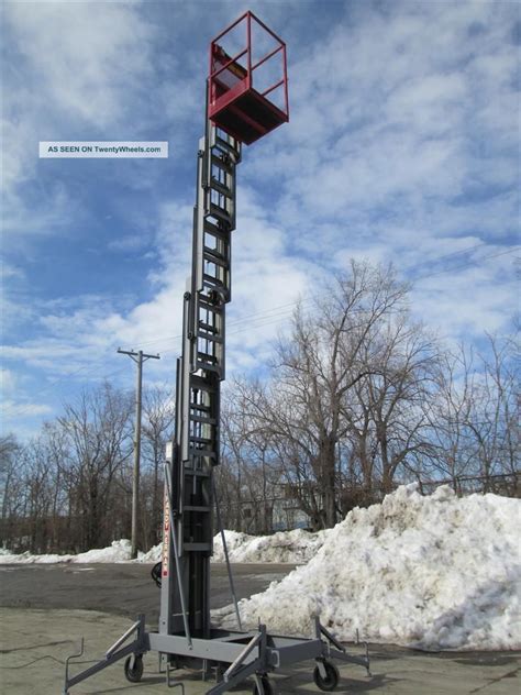 Mec Handy Herman 24d Single Man Vertical Lift Manlift Boom Aerial Jlg